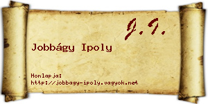 Jobbágy Ipoly névjegykártya